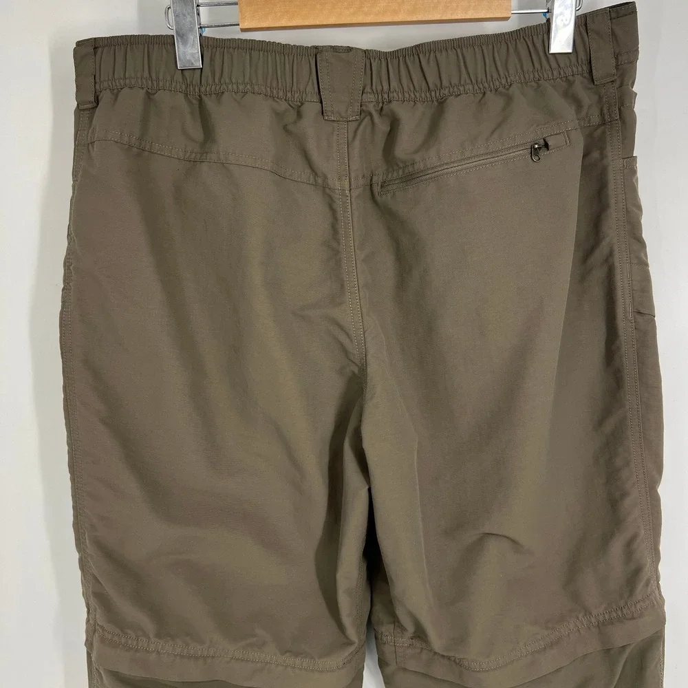 The North Face Paramount Trail Convertible Hiking‎ Pants Mens XL Brown Zip Off